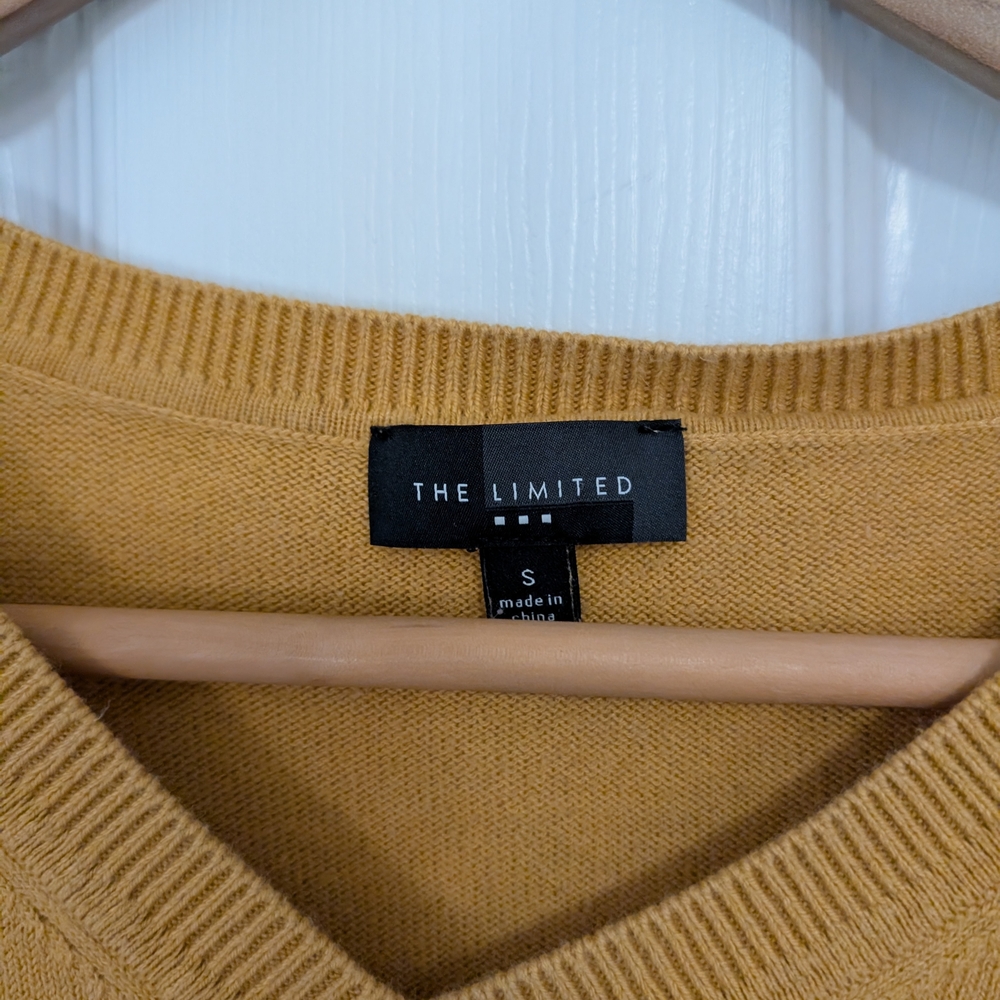 The Limited Mustard V-Neck Sweater - Picture 4 of 4